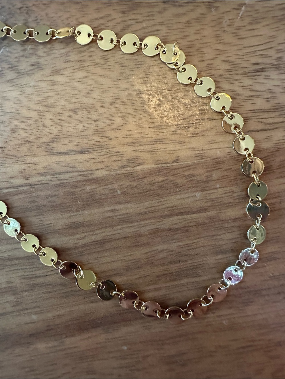 STERLING FOREVER 14K Yellow Gold Plated Round Disc 36" Long Chain Necklace - Picture 4 of 10